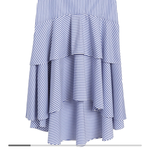 Gorgeous NWOT Striped Poplin High - Low skirt - Picture 3 of 8